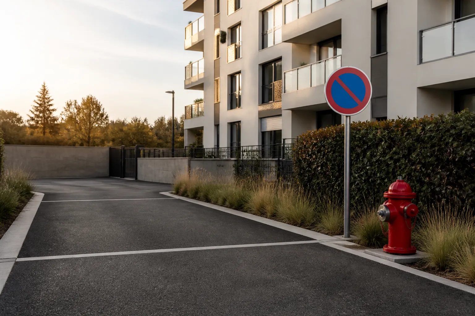 Acces des secours d'une residence neuve