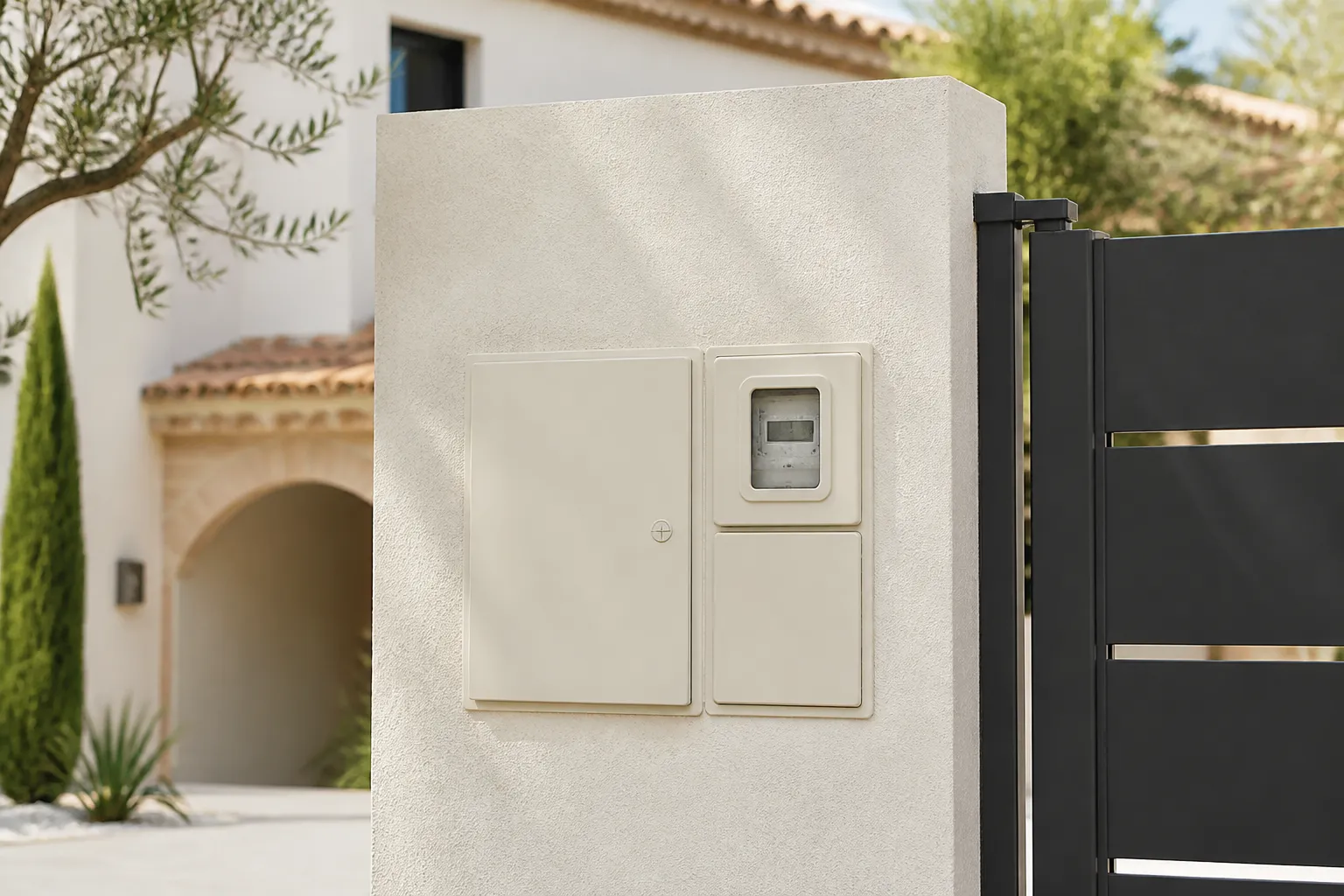 Coffret de branchement d'une residence neuve