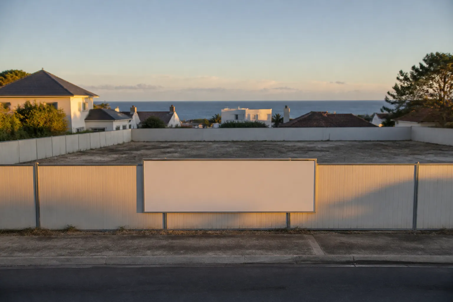 Terrain avant le debut des travaux d un programme neuf