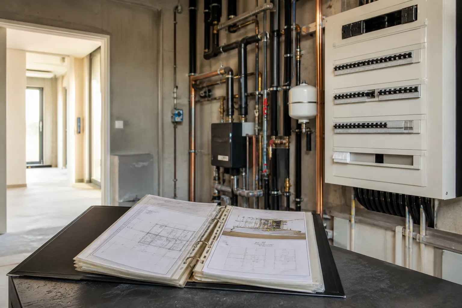 Classeur technique de l immeuble dans un local technique