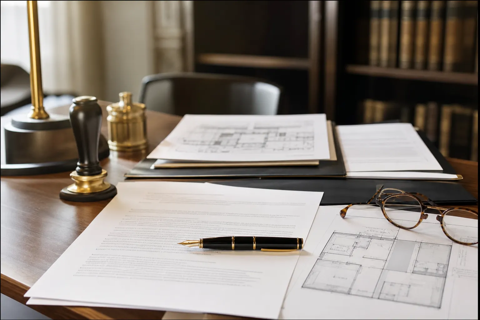 Acte de vente et plans annexes