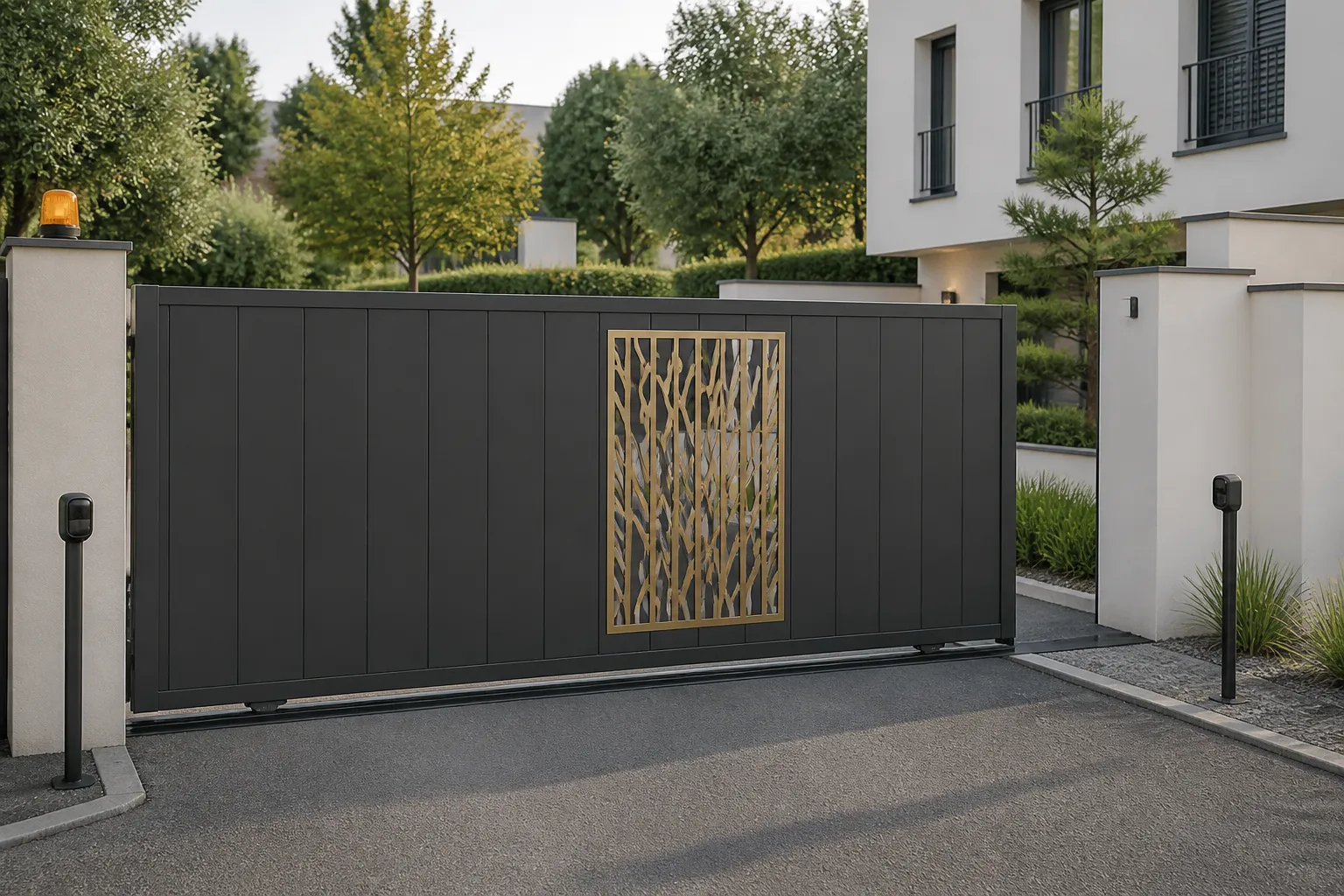 Portail automatique d'une residence neuve